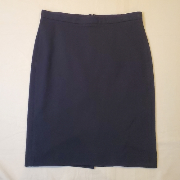 Theory Knee Length Navy Blue Skirt Women's Size‎ 10 - Picture 1 of 6